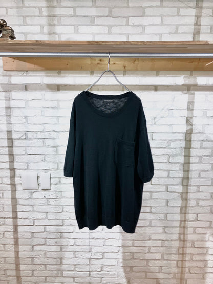"BANANA REPUBLIC" 10s Knit Pocket Tee