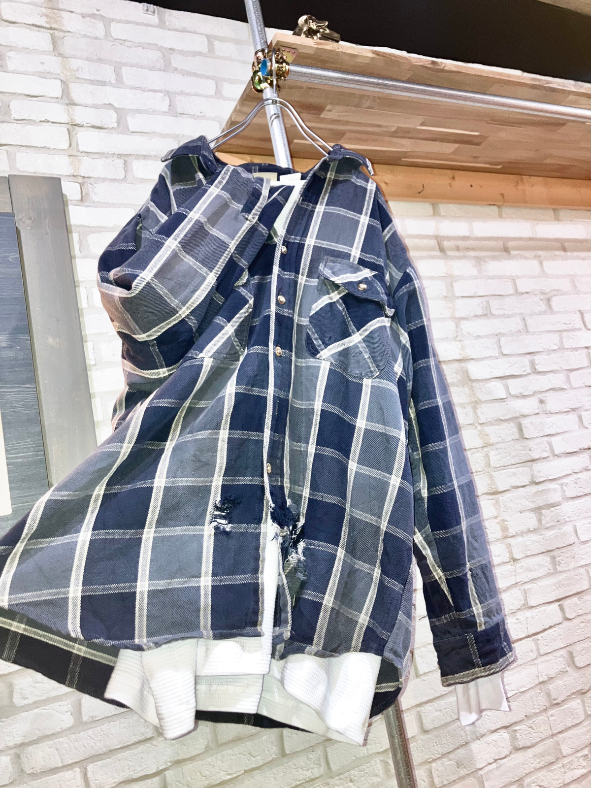 "FIVE BORTHER" 00s Heavy Flannel Check Shirt