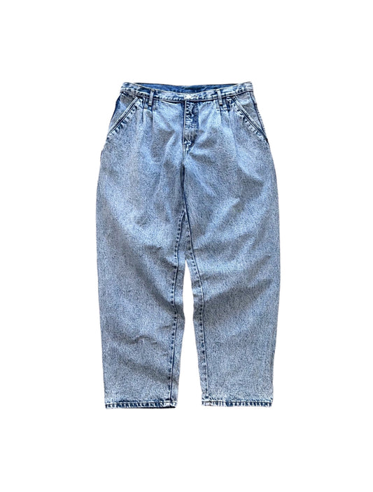 90s vintage Acid Wash Tapered Jeans