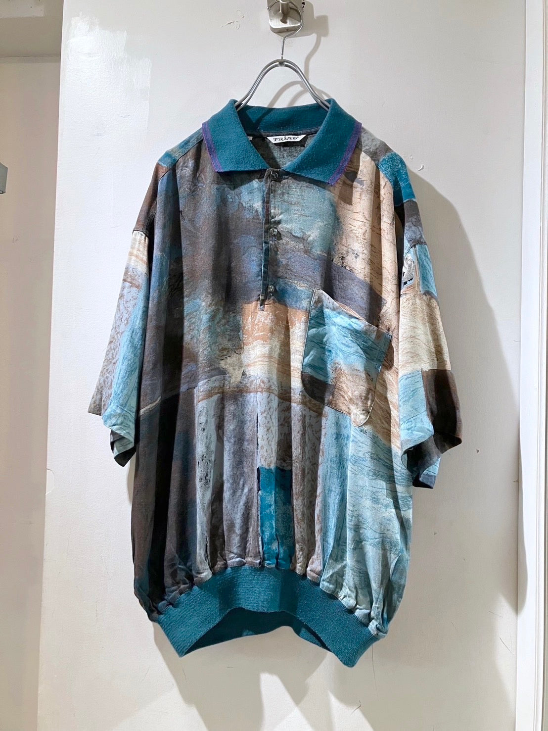 Vintage Viscose Pollover Shirt