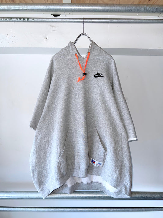 old Nike Oversized Cut-Off Hooded Sweatshirt