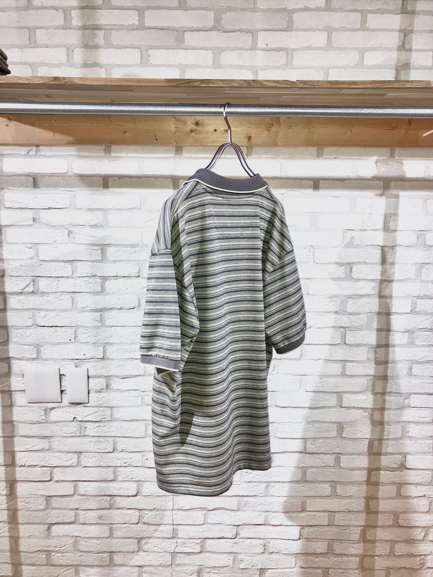"ST JOHN'S BAY" 00s Border Polo Shirt