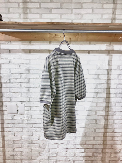 "ST JOHN'S BAY" 00s Border Polo Shirt