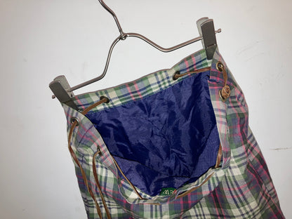 "J.CREW" Old Madras Check Bag