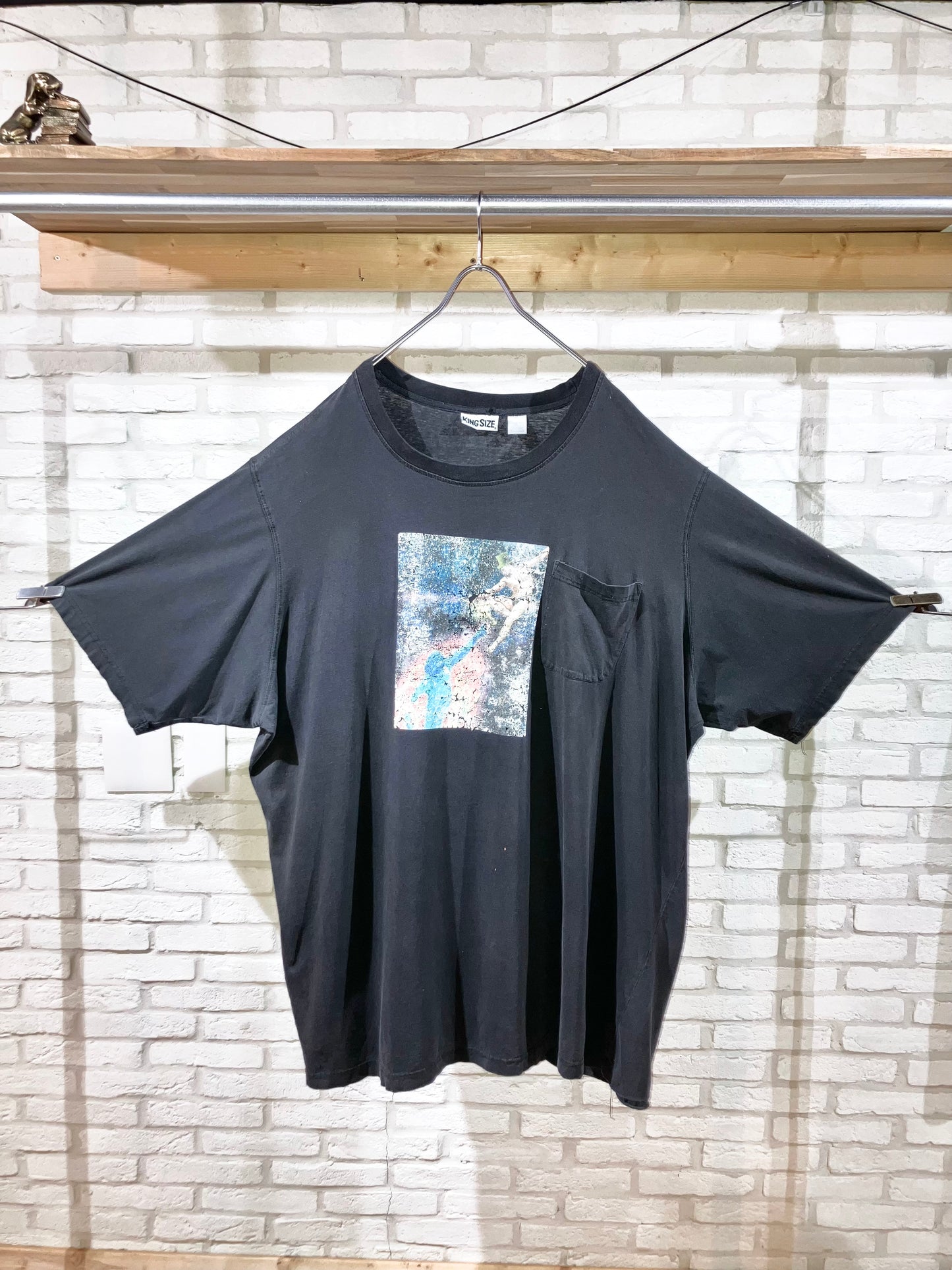 "KING SIZE" Old Super Big Pocket Printed Tee
