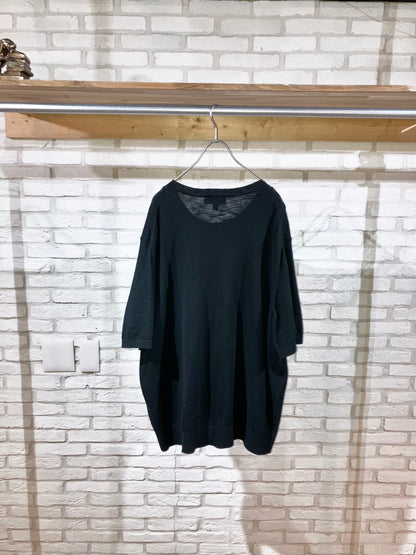 "BANANA REPUBLIC" 10s Knit Pocket Tee