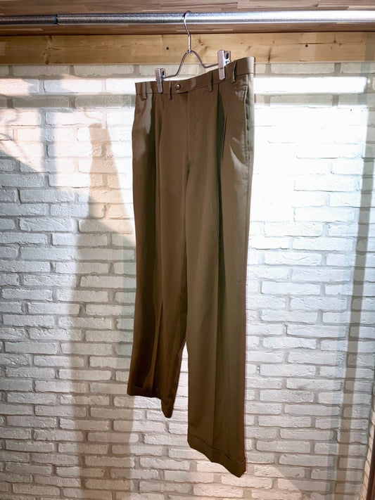 "RALPH LAUREN" 00s Toropial Wool Nice Sized Slacks