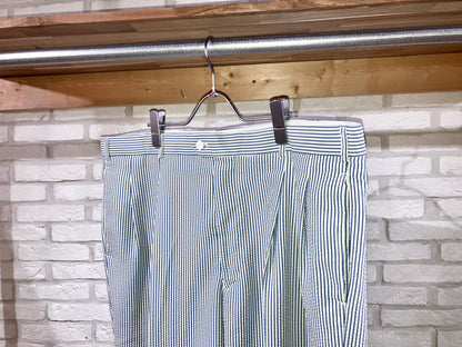 00s Seersucker Stripe Wide Slacks