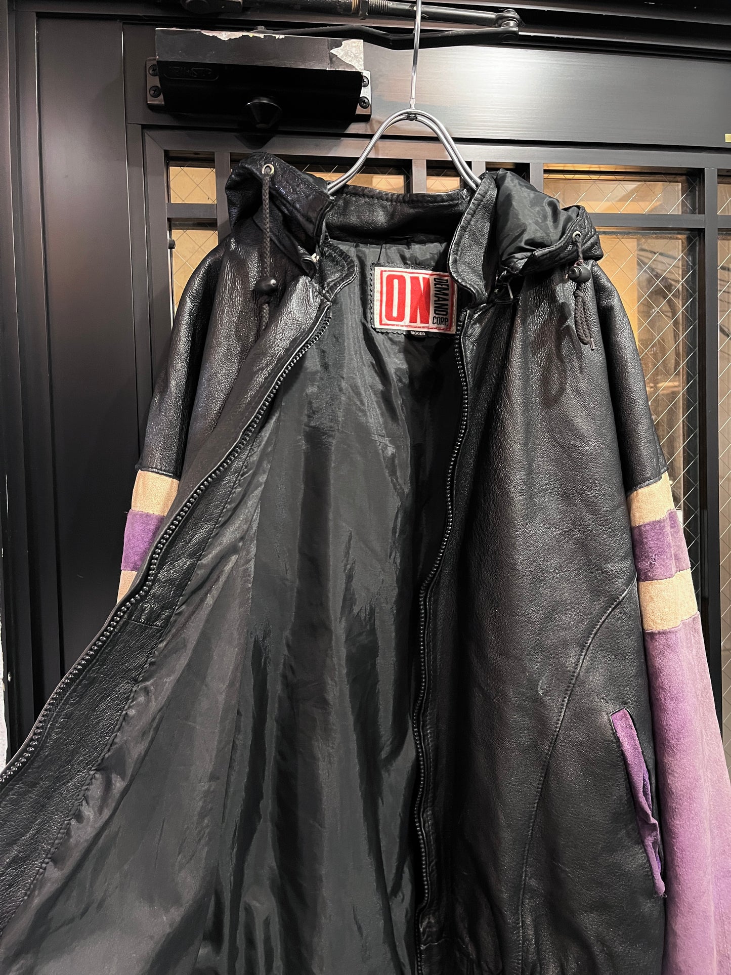 Old leather team jacket