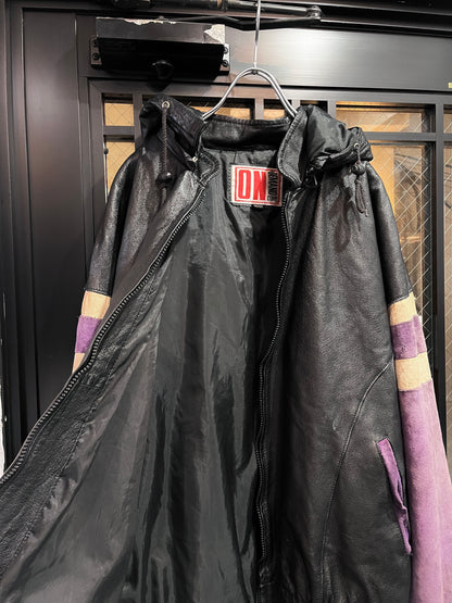 Old leather team jacket