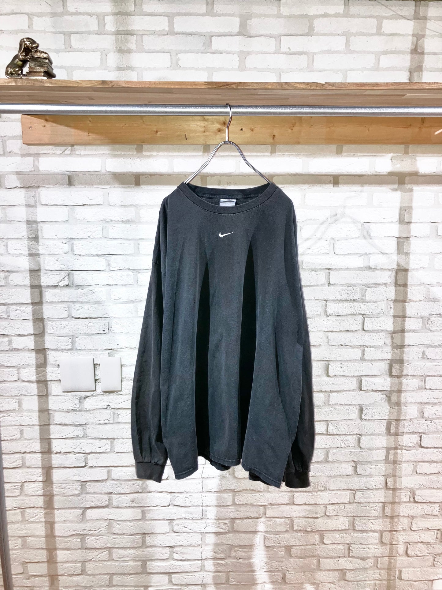 "NIKE" 00s Embroidery LS Tee