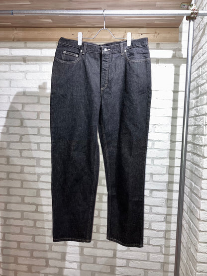 "LANDS'END" 90〜00s Yarn Dye BLK Denim Pants "NOS' Special Piece!!!"