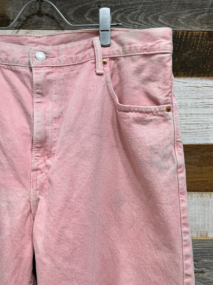 Levi's 569 Pink Denim Shorts