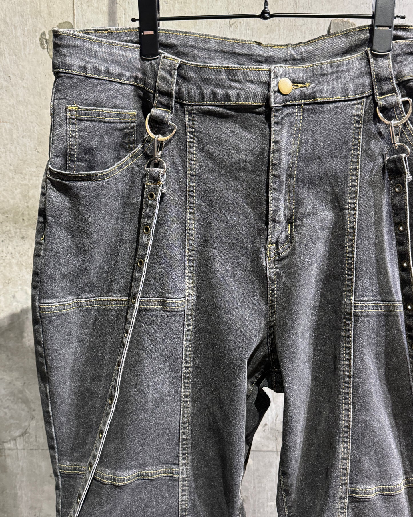 10s Design Flare Denim Cargo Pants