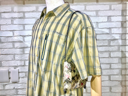 "Columbia" 00s Design Check Shirt