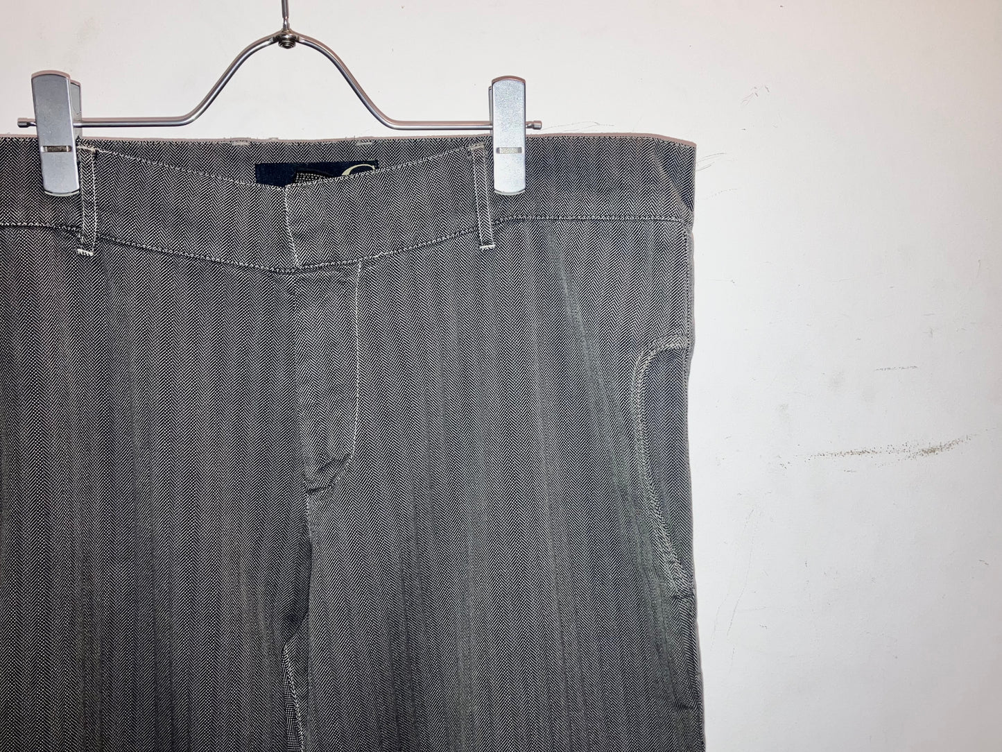 00s Design Herringbone Flare Pants
