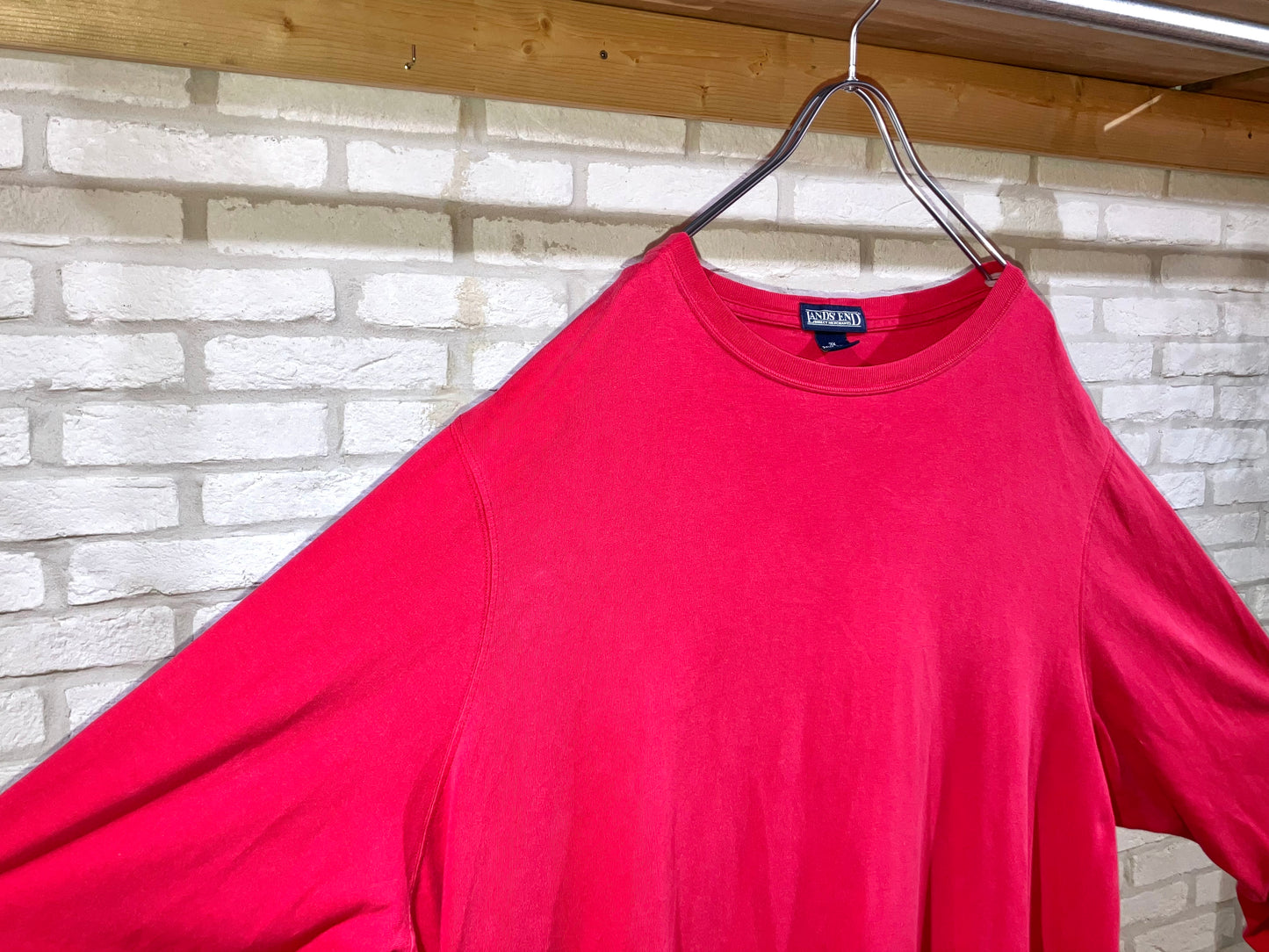 "LANDS'END" Old Oversized LS Tee