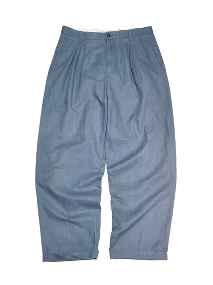 Old Linen mix Loose Wide Trousers