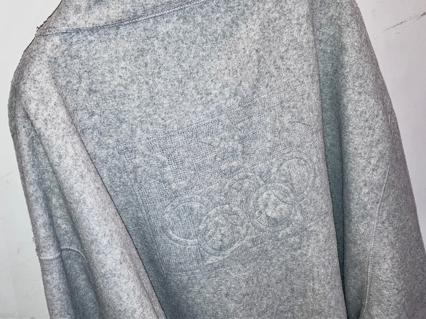 "Champion" Old Super Big Fleece Tops "Snap Tee Style"