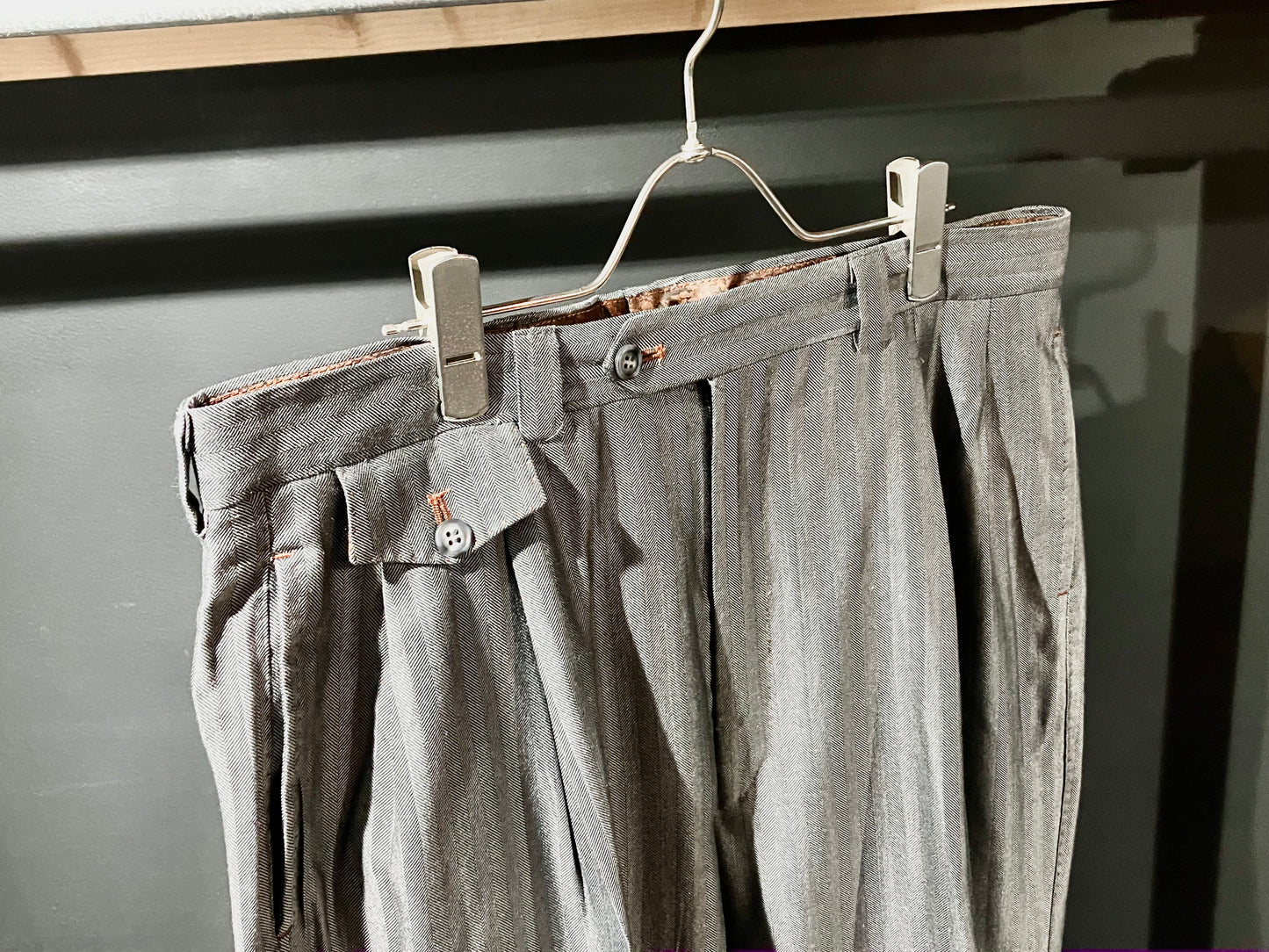 Old Silk&Wool Wide Slacks