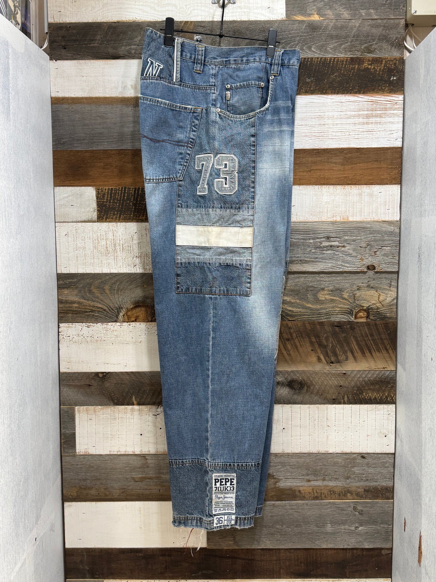 Pepe Jeans Patch Design Denim Pants