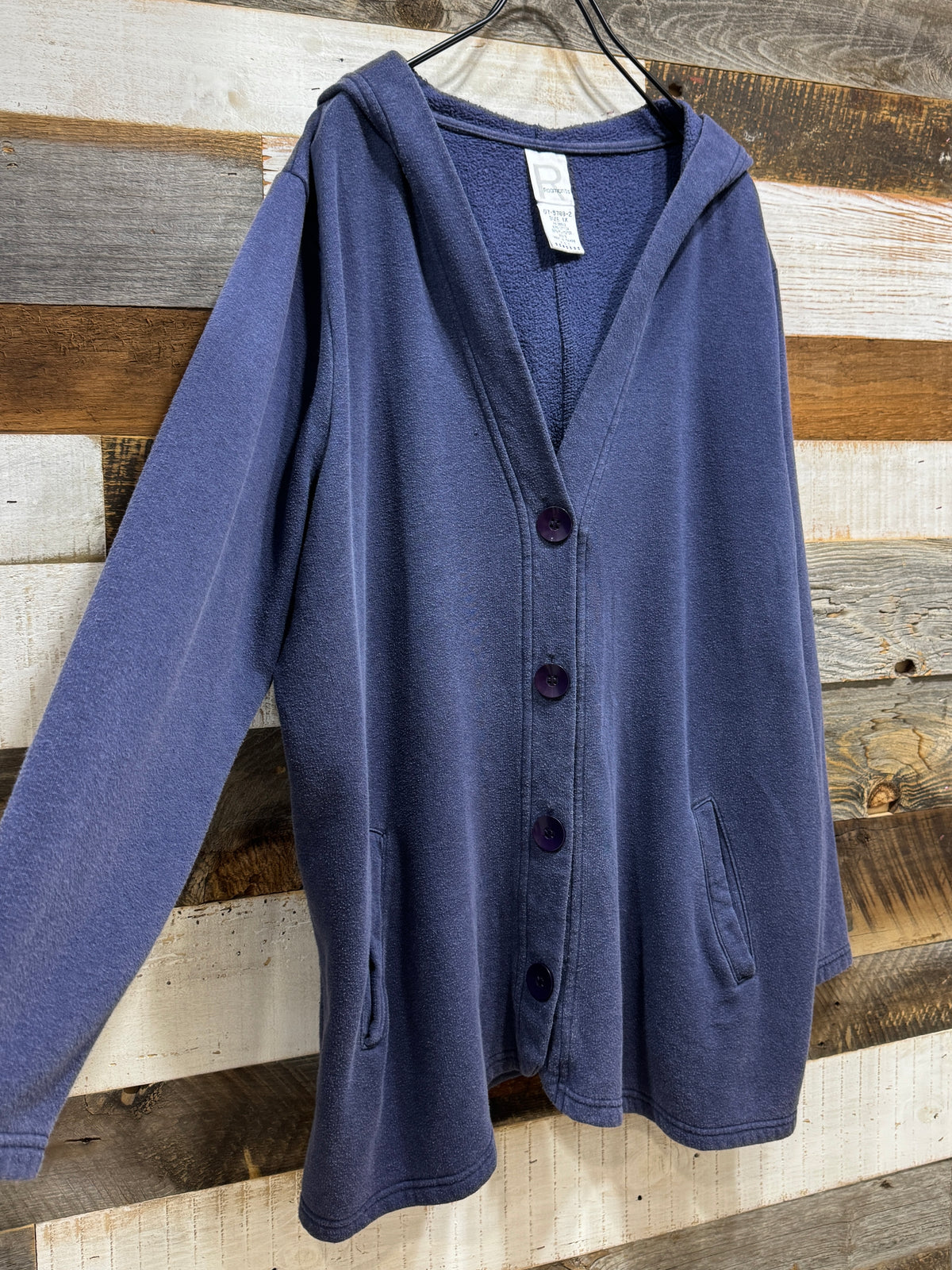Old Hooded Sweat Cardigan