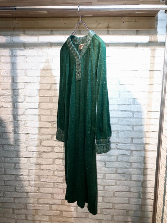 Vintage Knit Gather One Piace