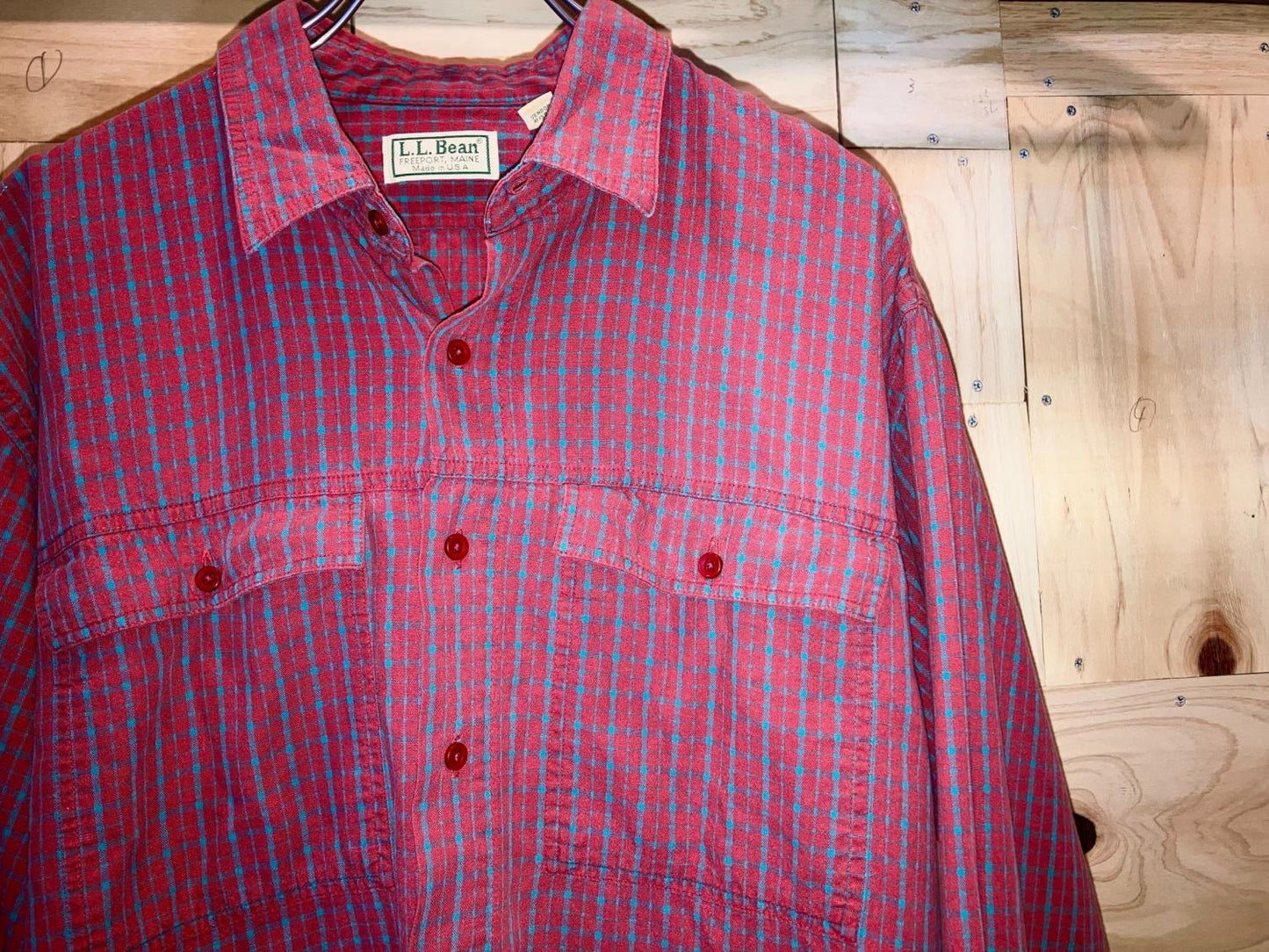 "L.L.Bean" Old Design Check Shirt