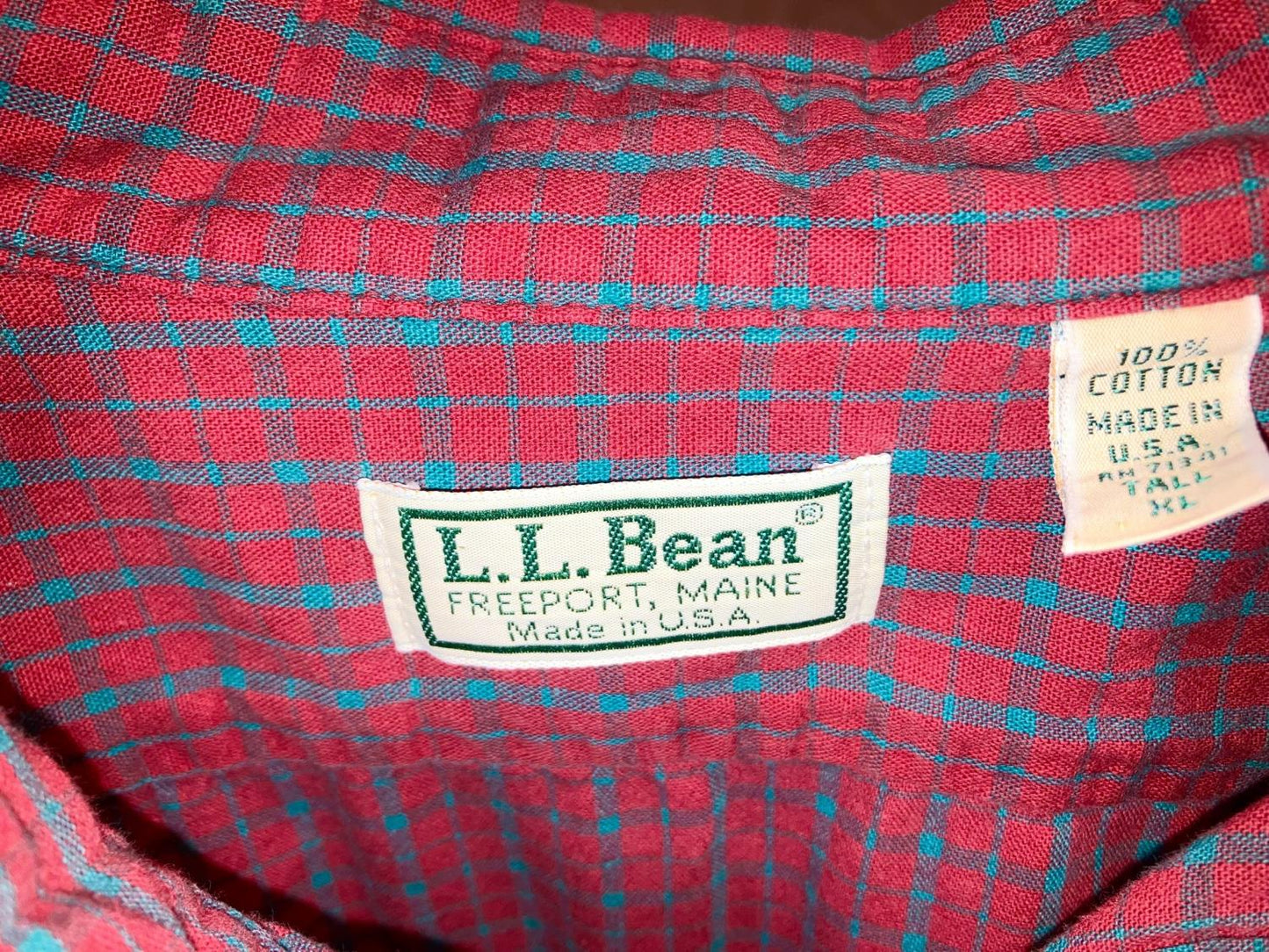 "L.L.Bean" Old Design Check Shirt