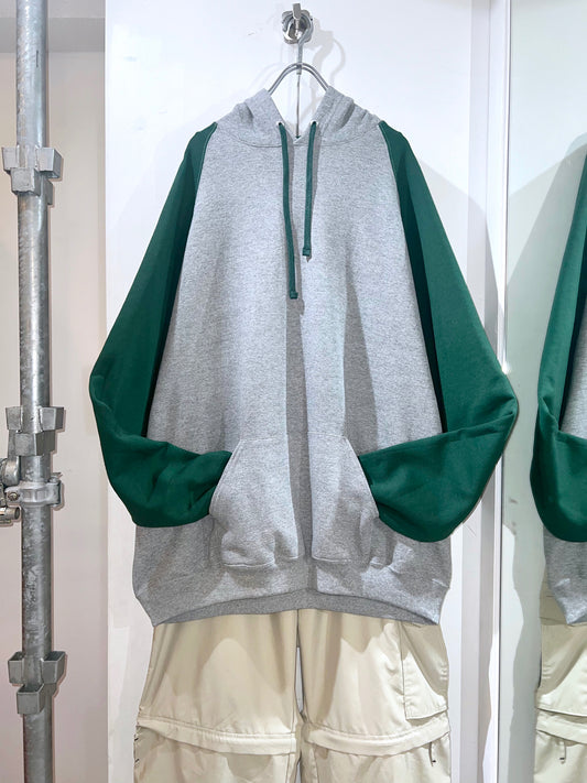 Oversized Raglan Colorblock Hoodie