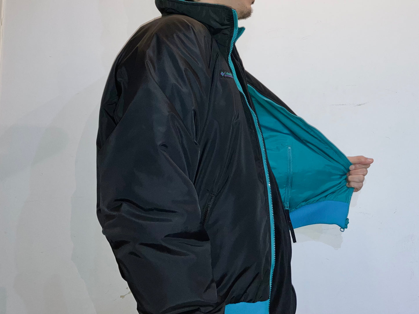 "Columbia" Old Design Reversible Nylon JKT