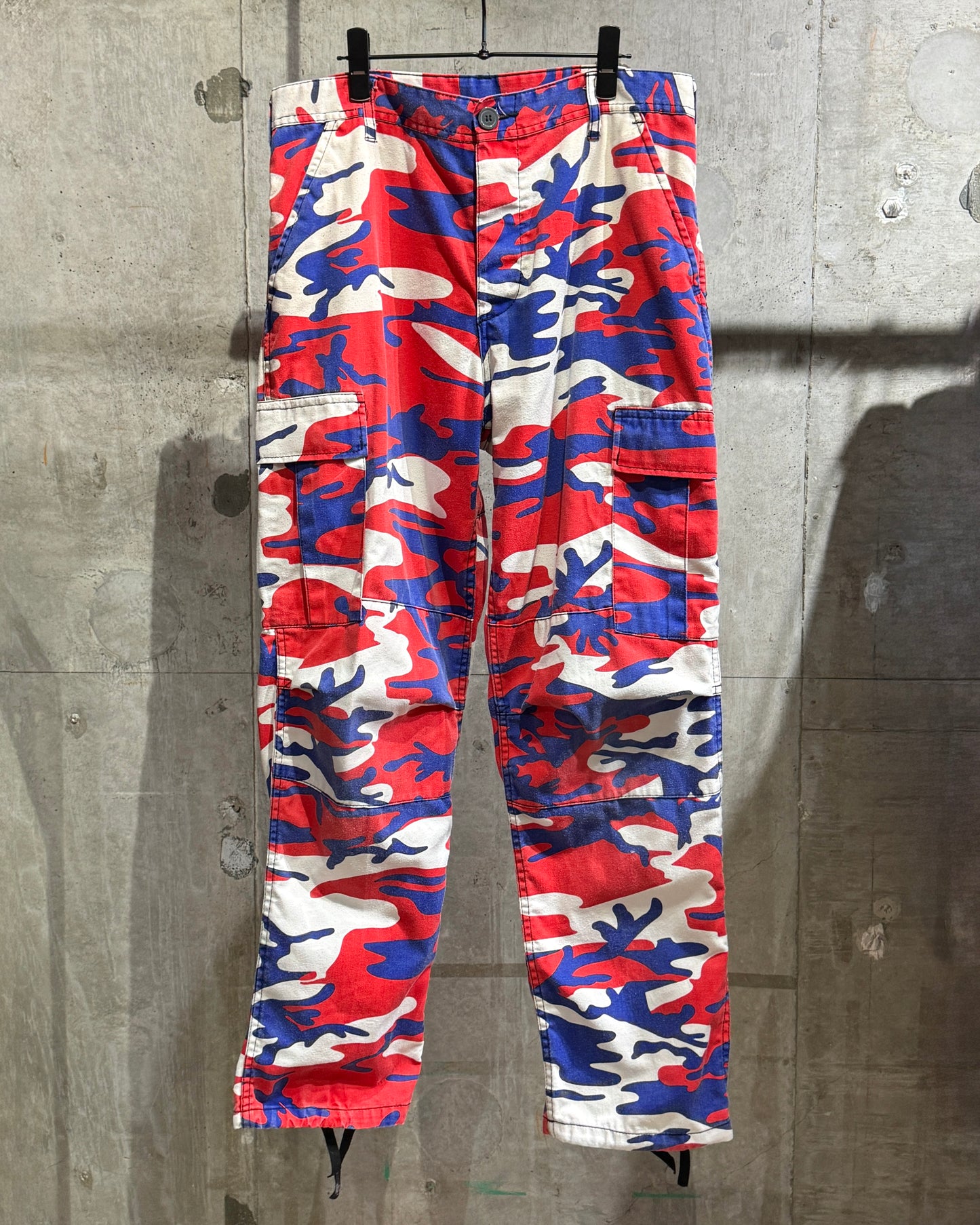 Vintage Tricolor Camo Cargo Pants