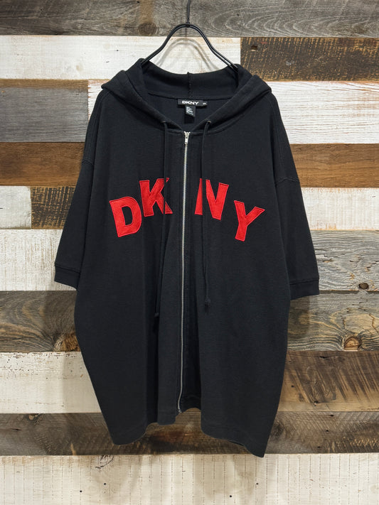 00s DKNY SS Zip-up Boxy Hoodie