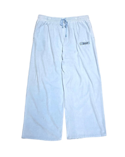 MECCA Ice Blue velours pants