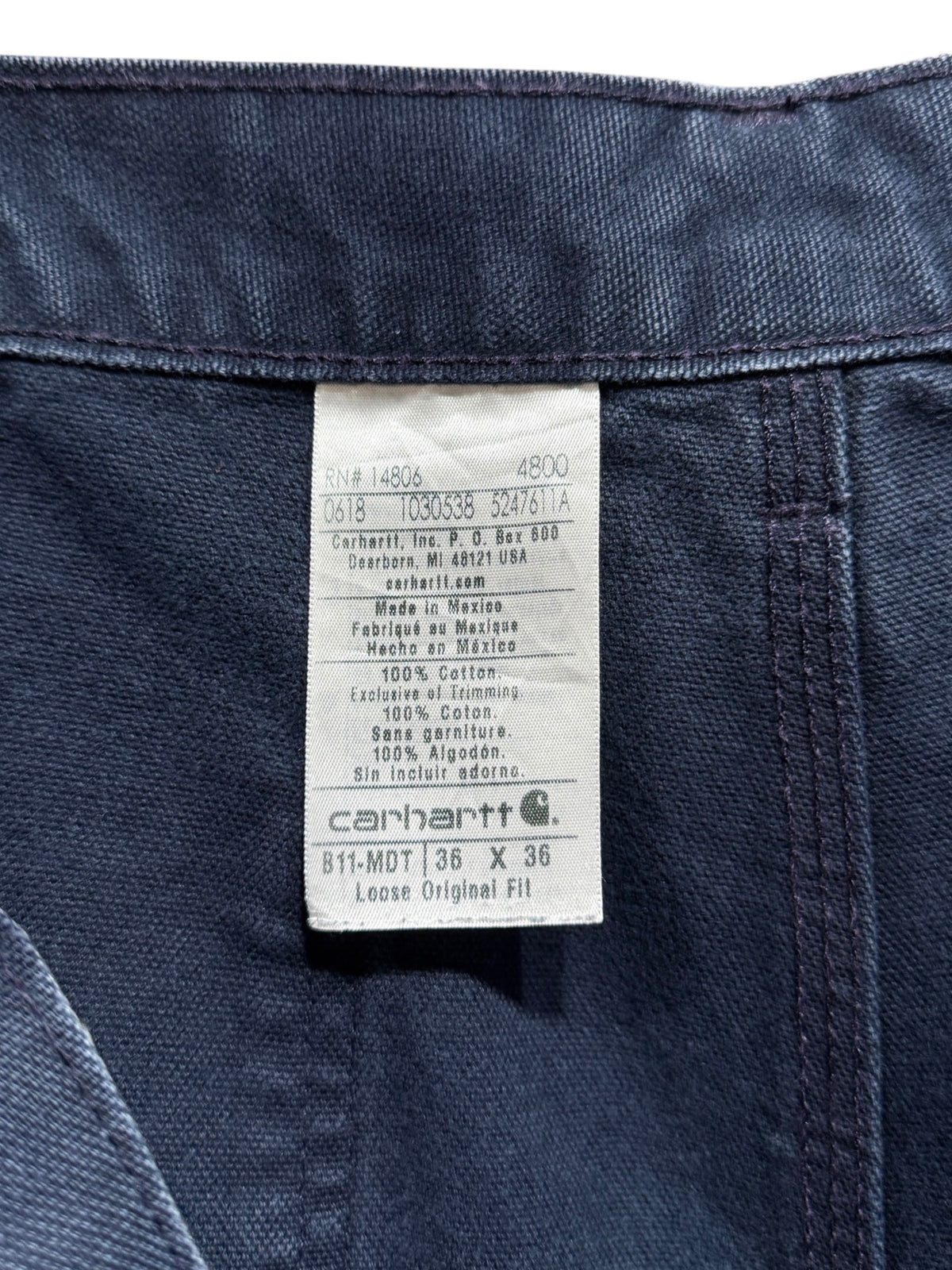 Old Carhartt Hard Canvas Painter Pants