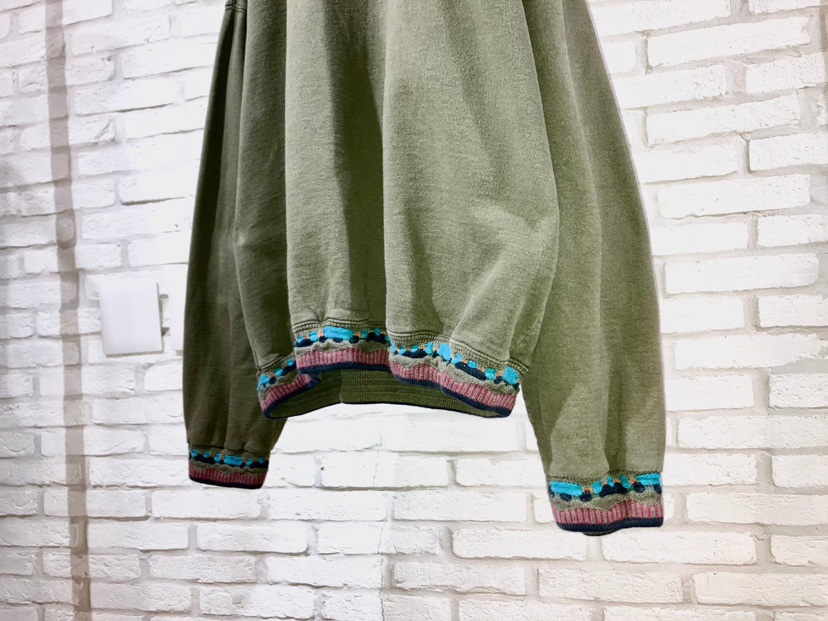 "BACHRACH" Old Design 3D Knit×Sweat