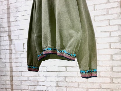 "BACHRACH" Old Design 3D Knit×Sweat