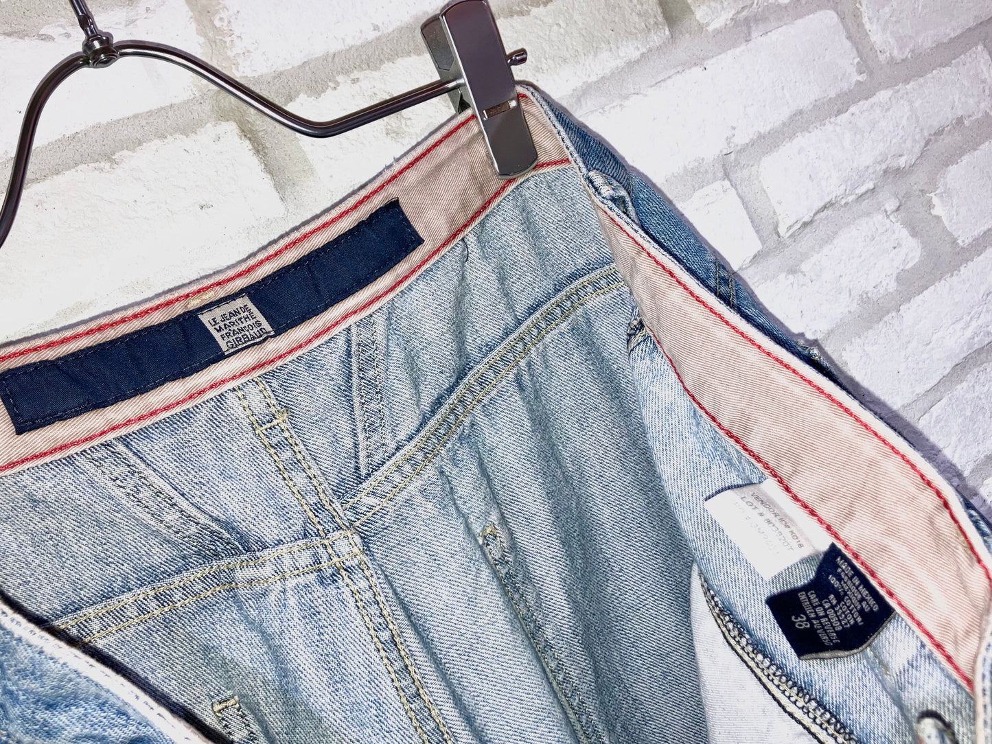 "MARITHE + FRANCOIS GIRBAUD" Old Design Wide Denim Pants