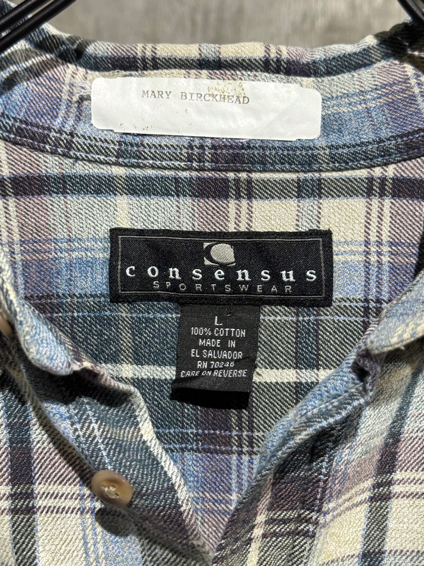 00s Vintage Cotton Plaid Shirt
