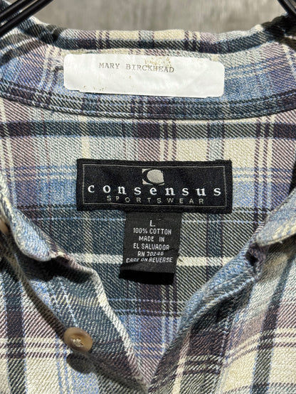 00s Vintage Cotton Plaid Shirt