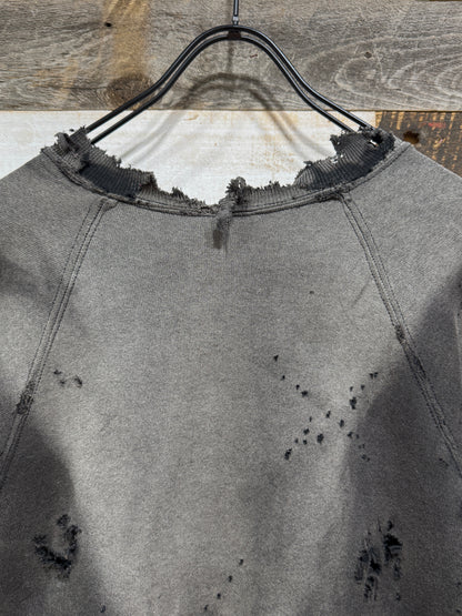 00s Vintage Bleach Washed Destroyed Sweatshirt