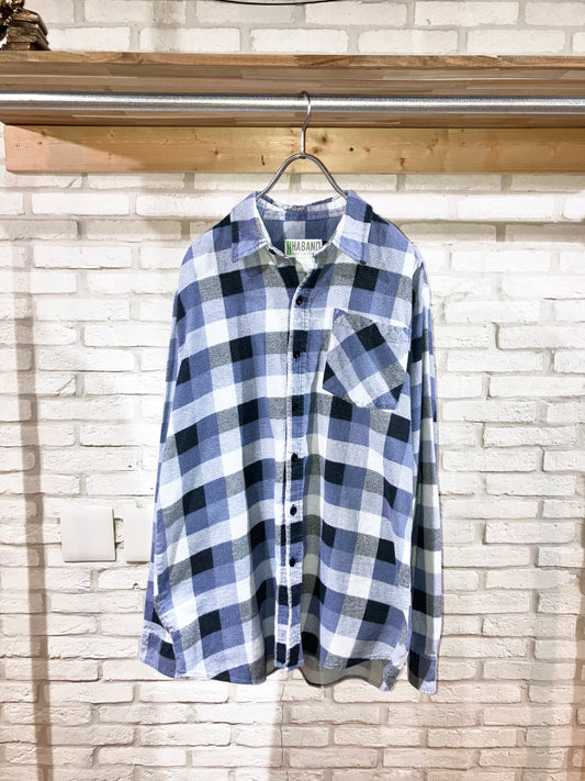 "HABAND" 00s Printed Check Shirt
