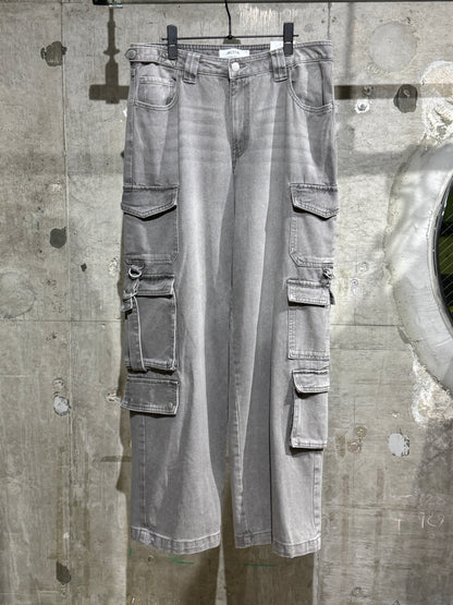 Grey 11 Pocket Cargos
