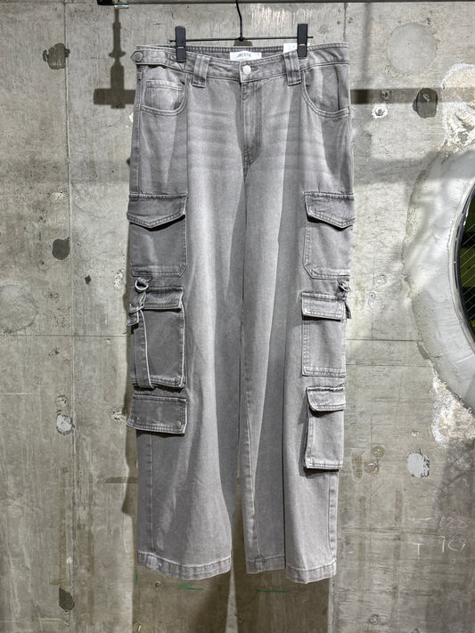 Grey 11 Pocket Cargos
