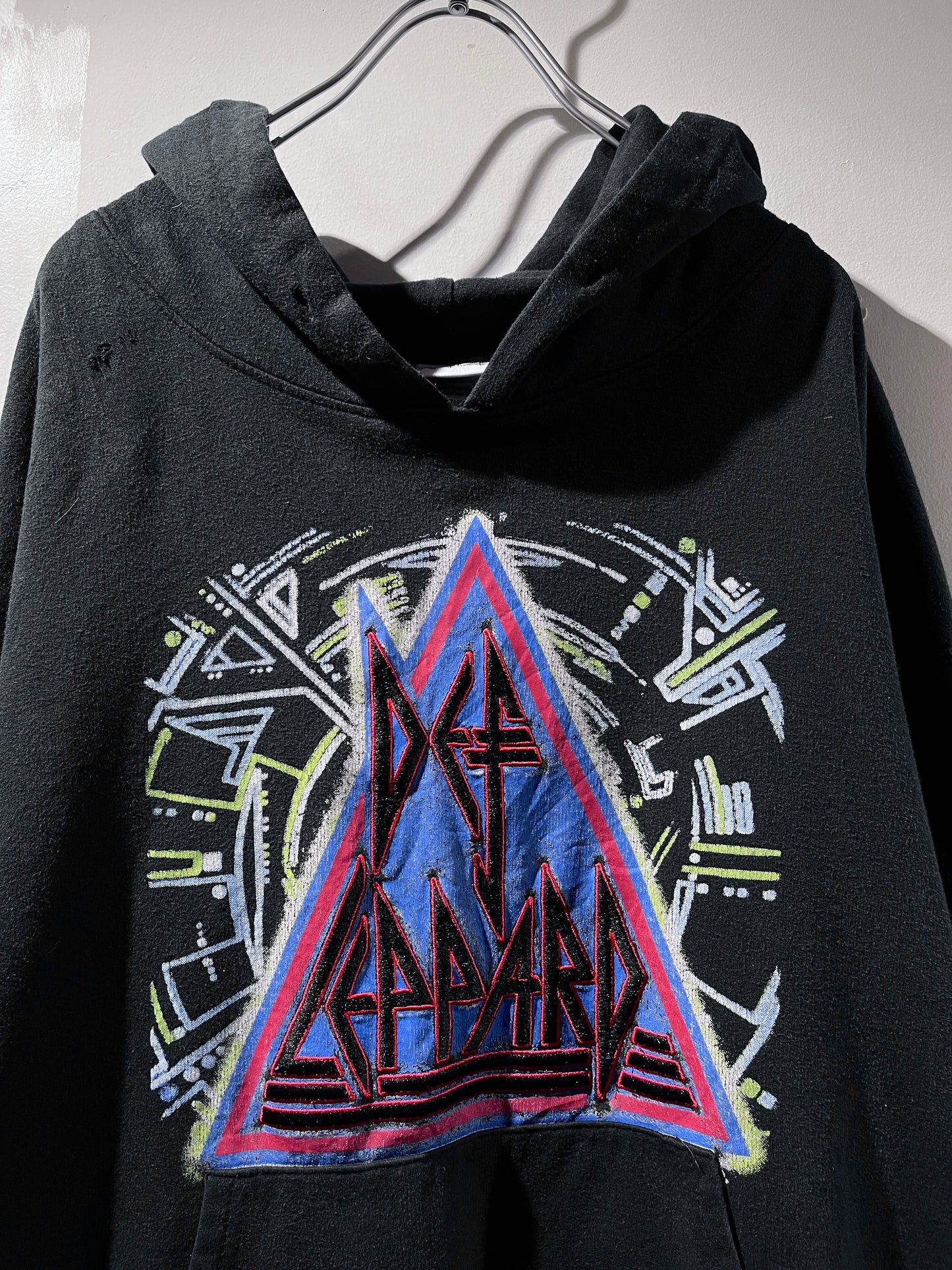 Def Leppard embroidery big silhouette hoodie