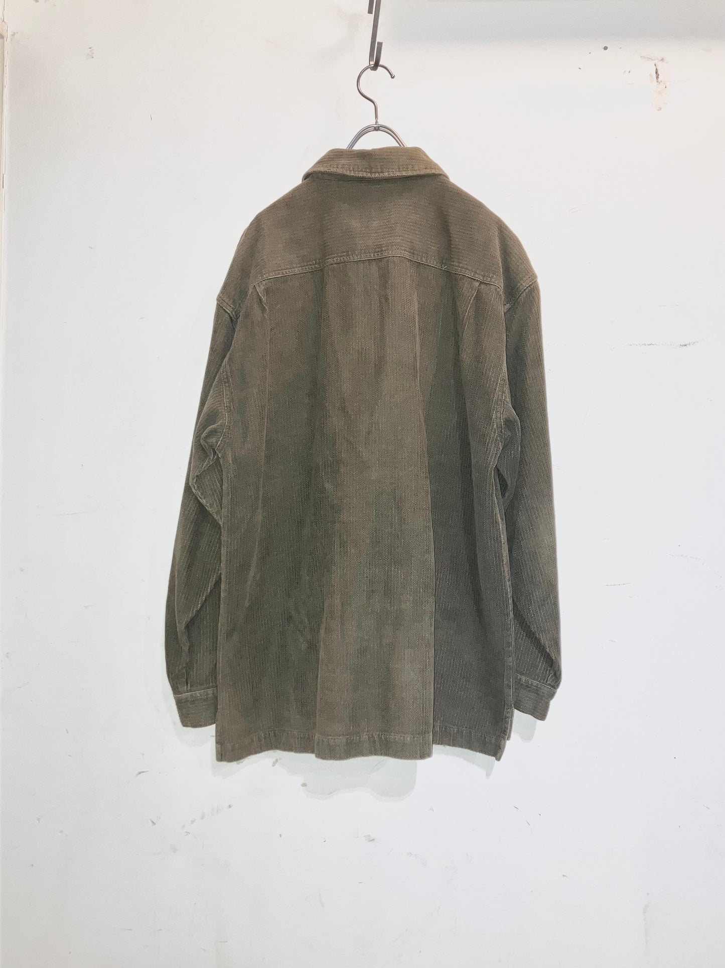 "BUGLE BOY" 00s Couduroy Design Zip Up Shirt