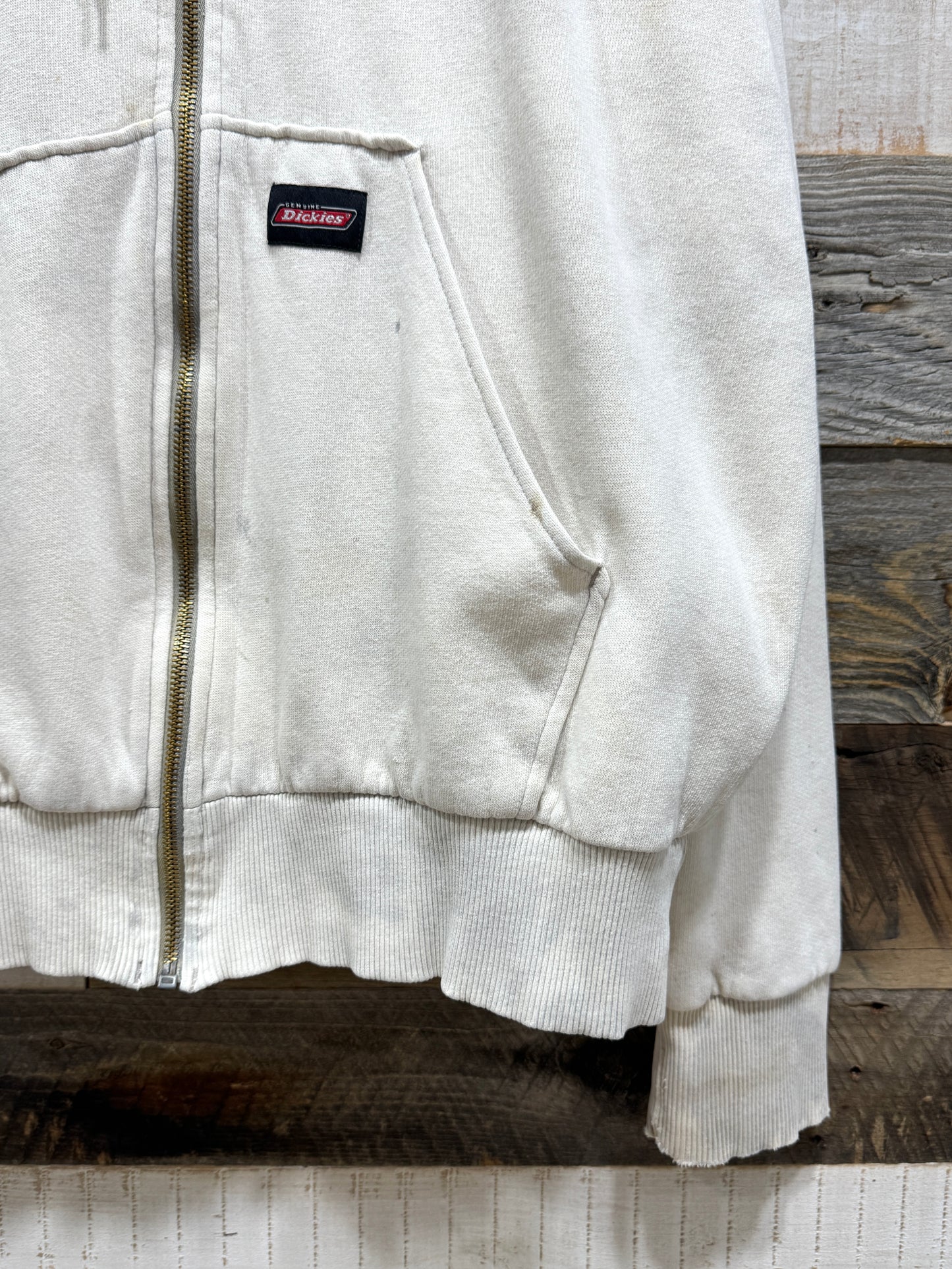 Dickies Dirty White Thermal Lined Zip-up Hoodie