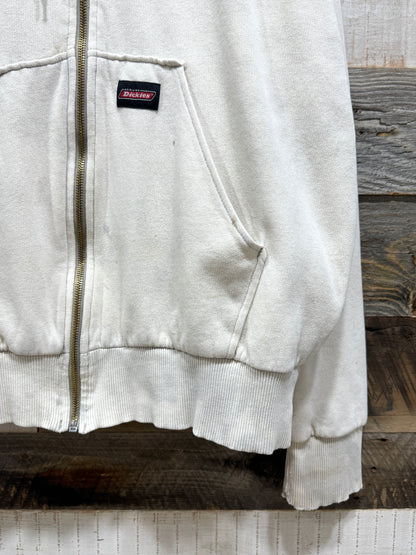 Dickies Dirty White Thermal Lined Zip-up Hoodie