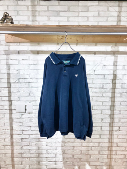 "BIG DOGS" 00s Oversized Polo Shirt