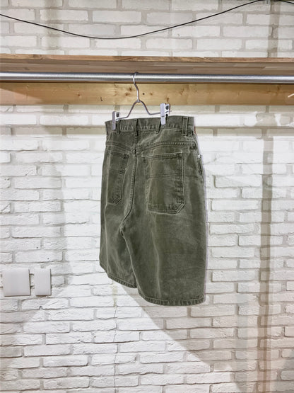 Old Color Denim Wide Shorts